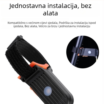 Noćna stražnja LED svjetiljka za bicikl – sigurnosni indikator, visoka svjetlost za MTB, prilagodljivo