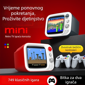 Televizijska gaming konzola H7 s AV priključkom, za dva igrača, izlaz 720p, nostalgični stil