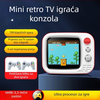 Televizijska gaming konzola H7 s AV priključkom, za dva igrača, izlaz 720p, nostalgični stil