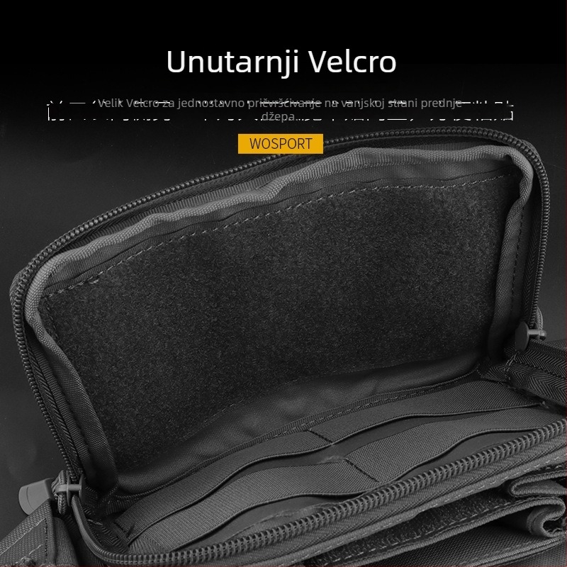 Taktička vest za streljaštvo | Matni najlon, unisex, odrasli, sve sezone
