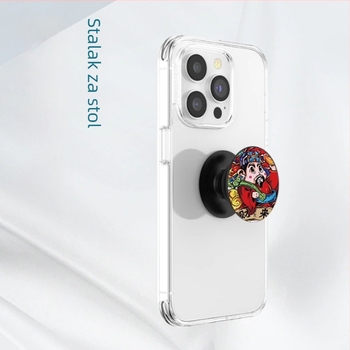 Držač za telefon s airbagom – teleskopski, protiv pada, stolni ljepilo, crtić prsten (Tip: Snap-on; Model: Mobile phone airbag holder; Materijal: Acrylic; Kompatibilne marke: Apple, Google, Huawei, Xiaomi; Kompatibilan model: 16promax)