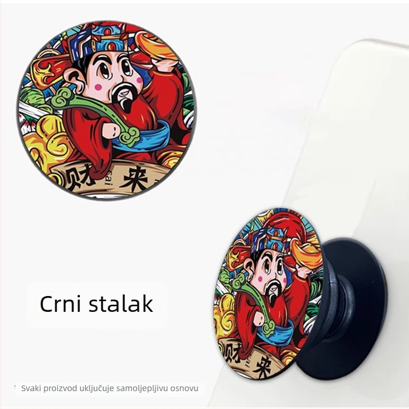 Držač za telefon s airbagom – teleskopski, protiv pada, stolni ljepilo, crtić prsten (Tip: Snap-on; Model: Mobile phone airbag holder; Materijal: Acrylic; Kompatibilne marke: Apple, Google, Huawei, Xiaomi; Kompatibilan model: 16promax)