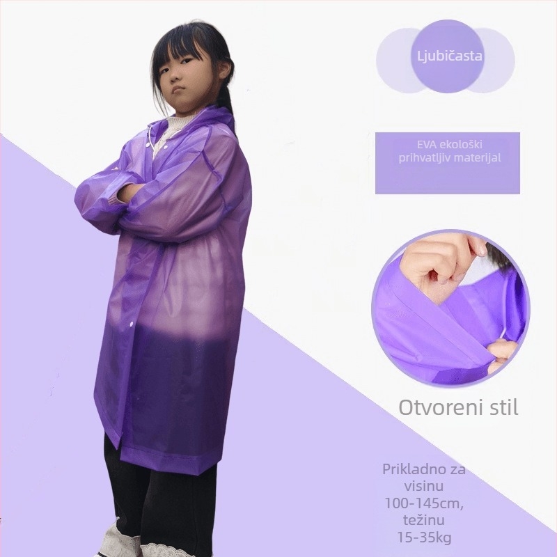 Pončo za kišu za odrasle, EVA tkanina, debeli, jednovrstni, pogodno za planinarenje i putovanja