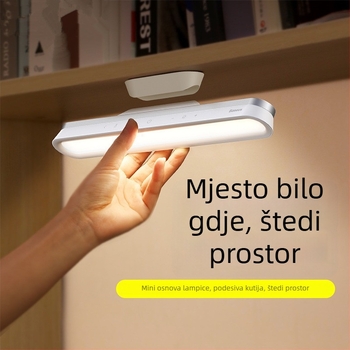 Stolna lampa s magnetskim osvjetljenjem, neprekidnim dimovanjem, punjiva, prijenosna i prilagodljiva lampica za čitanje (LED)