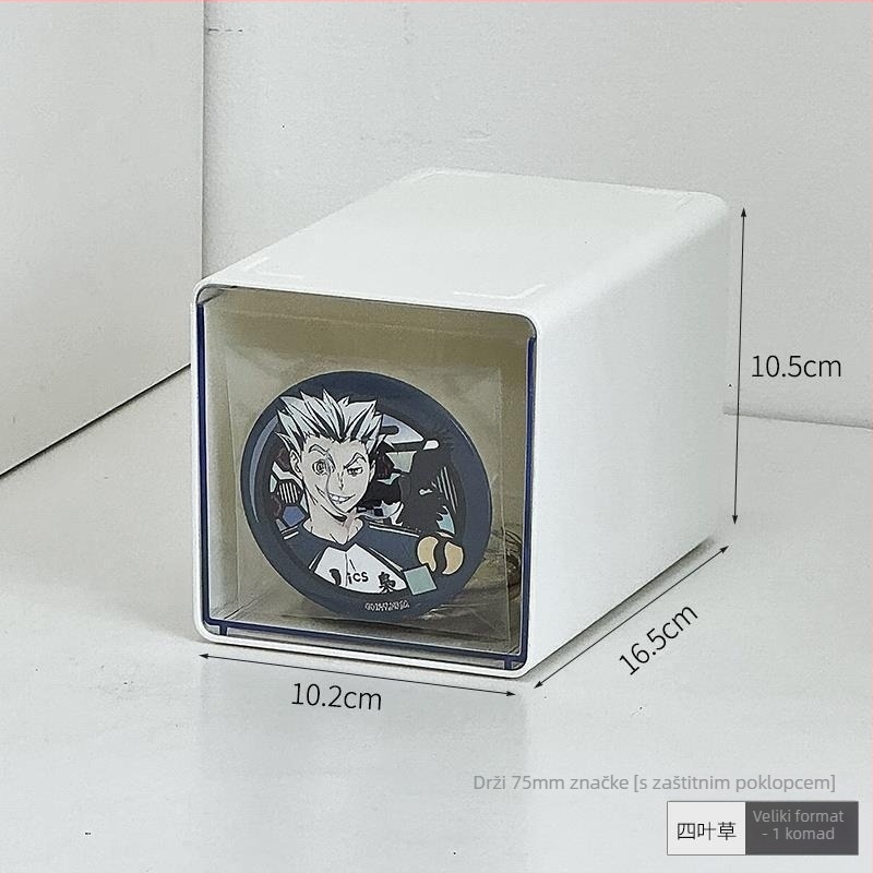 Akrilni organizator s ladicom, proziran, kapacitet 2 L, otporan na prašinu i vlagu, moguć za slaganje