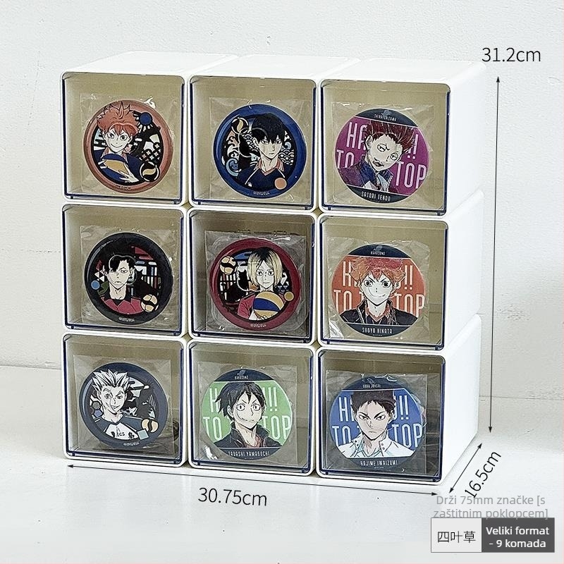 Akrilni organizator s ladicom, proziran, kapacitet 2 L, otporan na prašinu i vlagu, moguć za slaganje