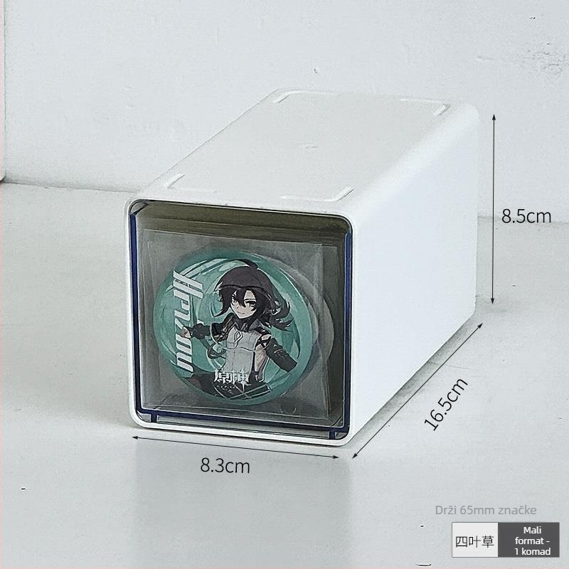 Akrilni organizator s ladicom, proziran, kapacitet 2 L, otporan na prašinu i vlagu, moguć za slaganje