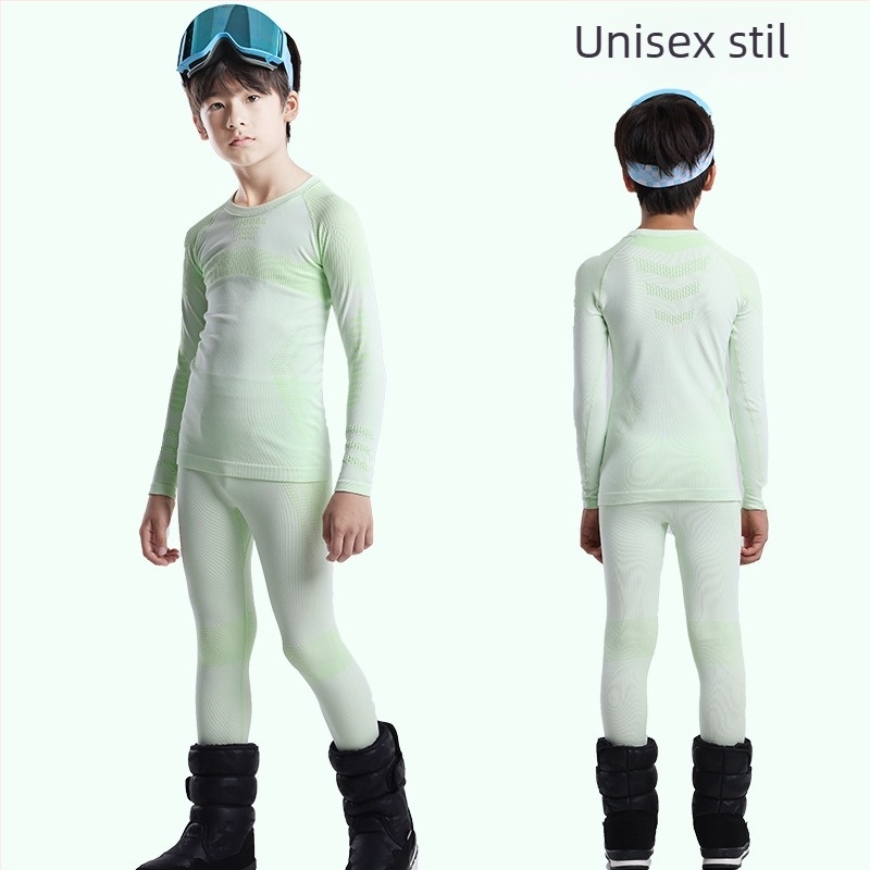 Phibee dječji ski set: brzo sušeća tkanina, odvodi vlagu, poliester, jednobojni dizajn, unisex