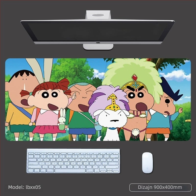 Miš podloga s naslonom za zglob, debela gaming stolna podloga, anime stil, protuklizni tekstilno-gumeni materijal, OEM otisak logotipa