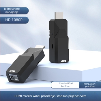 HDMI extender preko uvijenog para, domet 50 m, 1080p bez kompresije, nulta latencija, učenje EDID