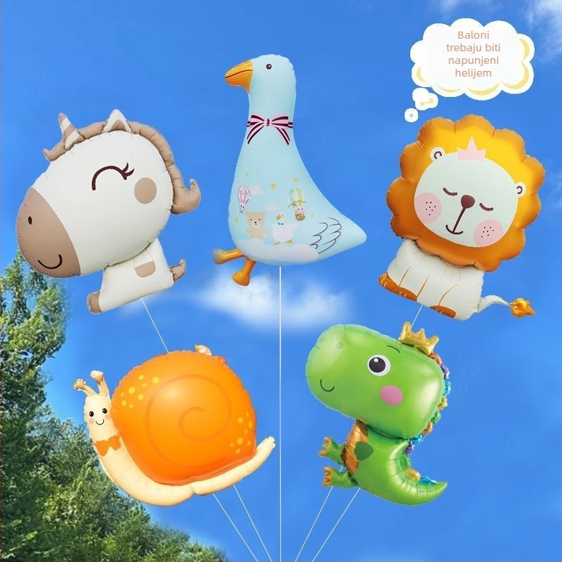 Balon s oblikom crtane životinje, papirni materijal, tip balona: padanje Zemlje, bez ispisa logotipa, pogodan za kućnu i komercijalnu uporabu