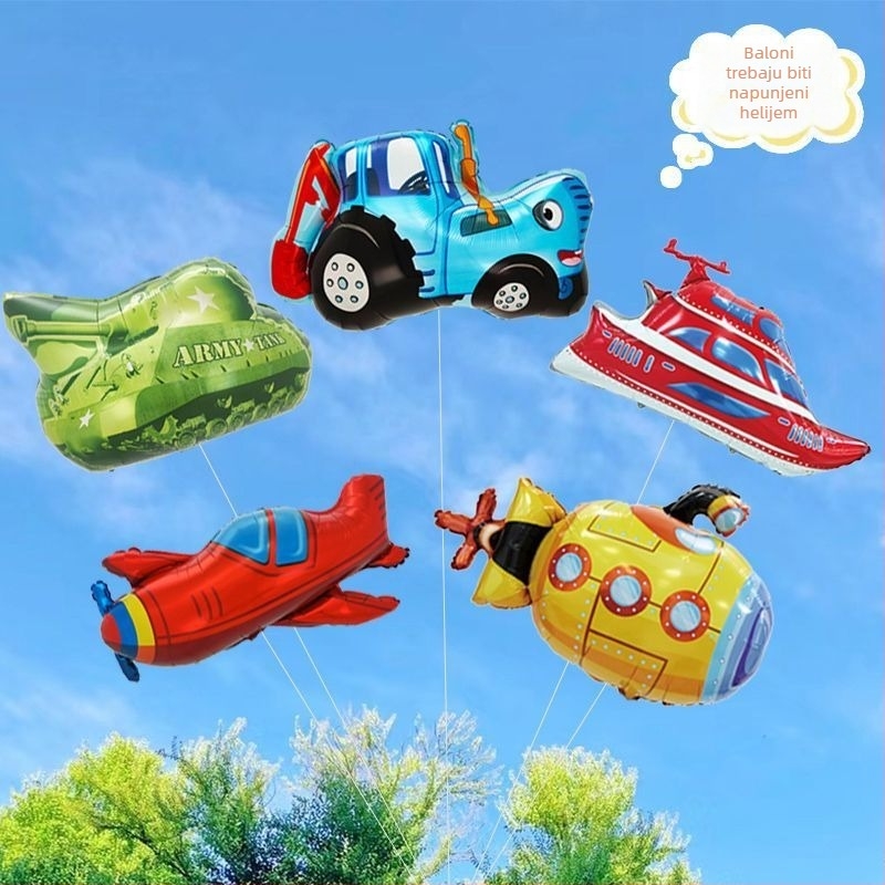 Balon s oblikom crtane životinje, papirni materijal, tip balona: padanje Zemlje, bez ispisa logotipa, pogodan za kućnu i komercijalnu uporabu