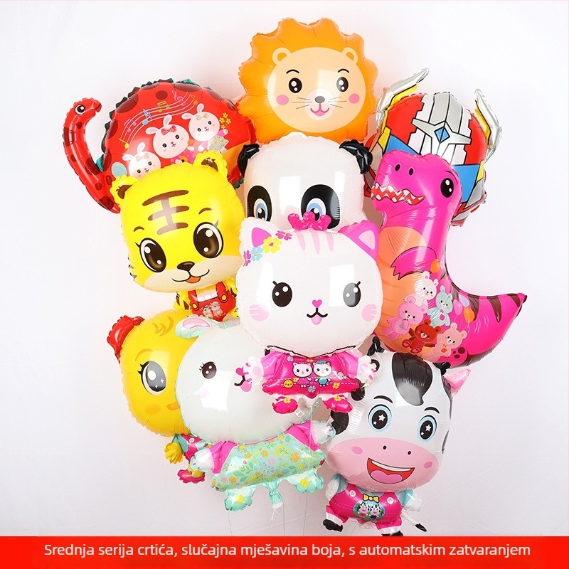 Balon s oblikom crtane životinje, papirni materijal, tip balona: padanje Zemlje, bez ispisa logotipa, pogodan za kućnu i komercijalnu uporabu