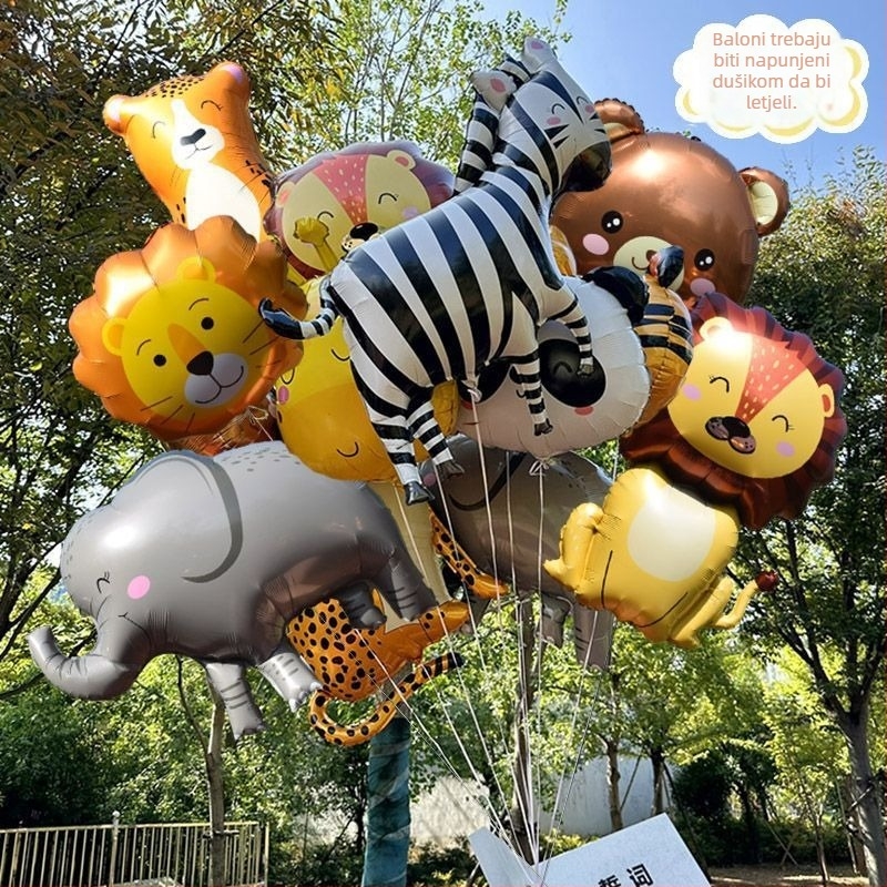 Balon s oblikom crtane životinje, papirni materijal, tip balona: padanje Zemlje, bez ispisa logotipa, pogodan za kućnu i komercijalnu uporabu