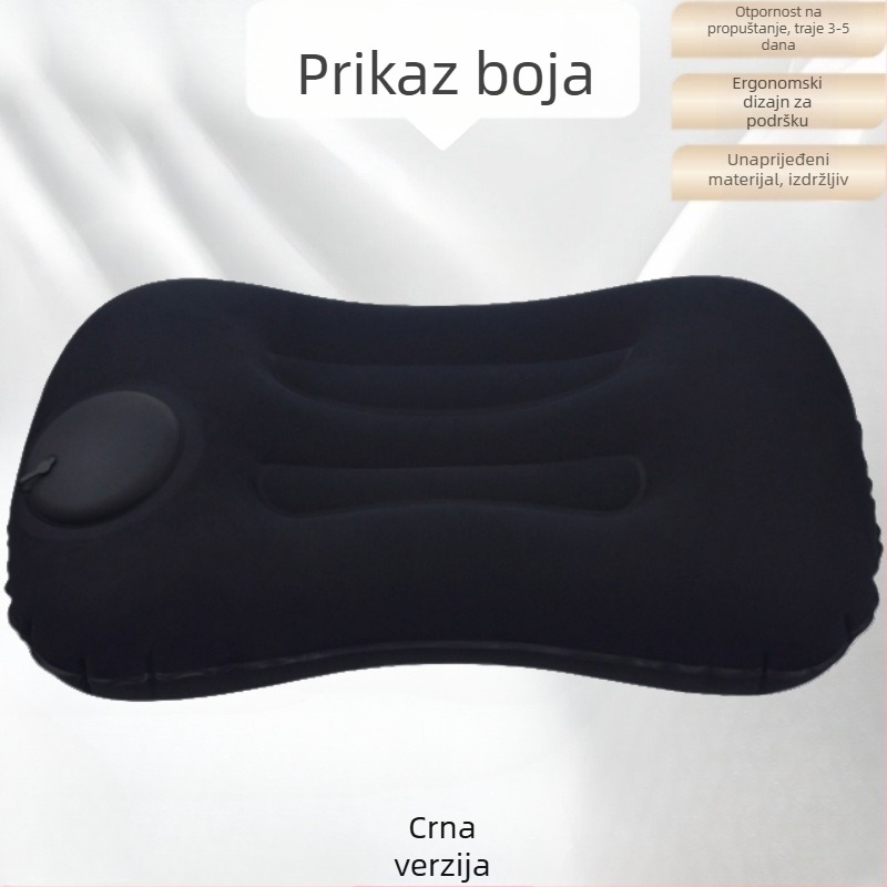 Putnički napuhljivi jastuk, sklopivi, PVC, 16 mm debljina, za odrasle