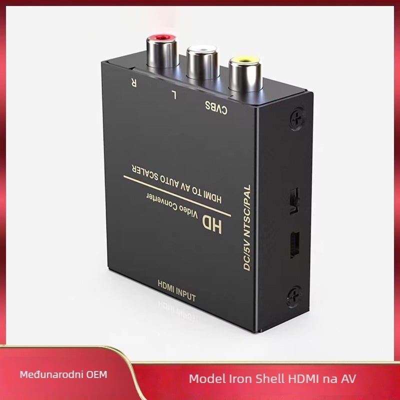 Yihao YH-014 HDMI/AV pretvarač — HDMI u RCA CVBS i AV u HDMI, 1080P, Podrška upravljanja napajanjem
