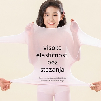 Unisex termalno donje rublje – osnovni sloj od najlon mješavine, 30–50% najlona; tanko platno 101–120 g/m2; okrugli izrez, dugi rukavi, hlače; brzo suši, diše, elastično, zadržava toplinu