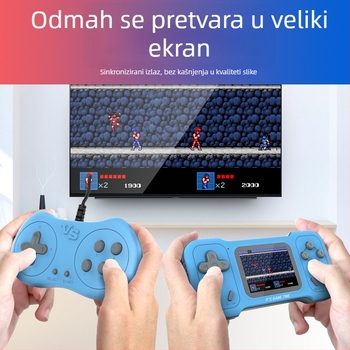 Prijenosna retro gaming konzola, 500 u 1, za dva igrača, 8-bitni OS, USB AV izlaz, MP4 player