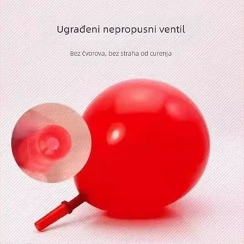 Balon za vježbanje disanja za starije i djecu, lateks balon, okrugli oblik, bez loga
