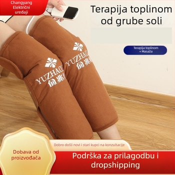 Električna toplinska podloga za koljeno sa morskom soli te toplom kompresijom, inteligentna kontrola temperature, 100W, 220V, 45–65°C, kristalni baršun