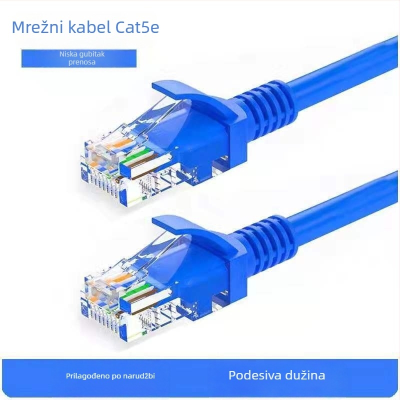 Cat5e Ethernet kabel s RJ45 kristalnim konektorima za usmjerivače
