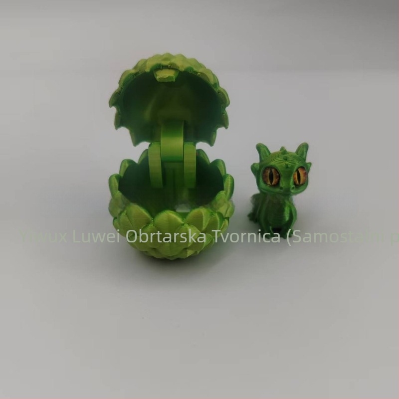 Set ukrasa od drakonovih jaja, 3D-tisnuto, PLA, moderan umjetnički stil, viseće ukrase
