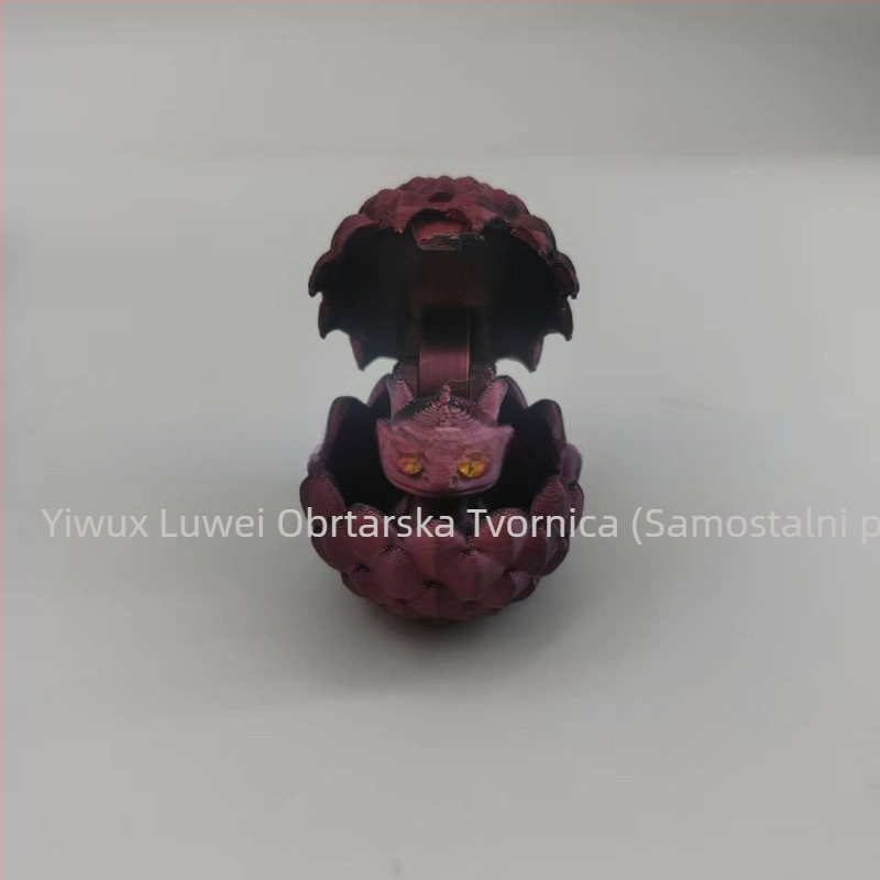 Set ukrasa od drakonovih jaja, 3D-tisnuto, PLA, moderan umjetnički stil, viseće ukrase