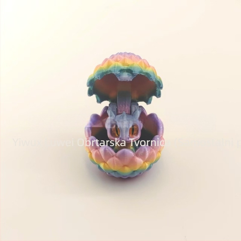 Set ukrasa od drakonovih jaja, 3D-tisnuto, PLA, moderan umjetnički stil, viseće ukrase