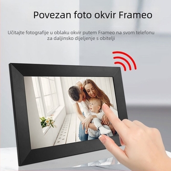 Frameo digitalni okvir za fotografije 10,1 inča, 32 GB pohrane, 800x1280 rezolucija, Wi‑Fi, podrška SD/USB, JPEG/JPG, reprodukcija glazbe i videa