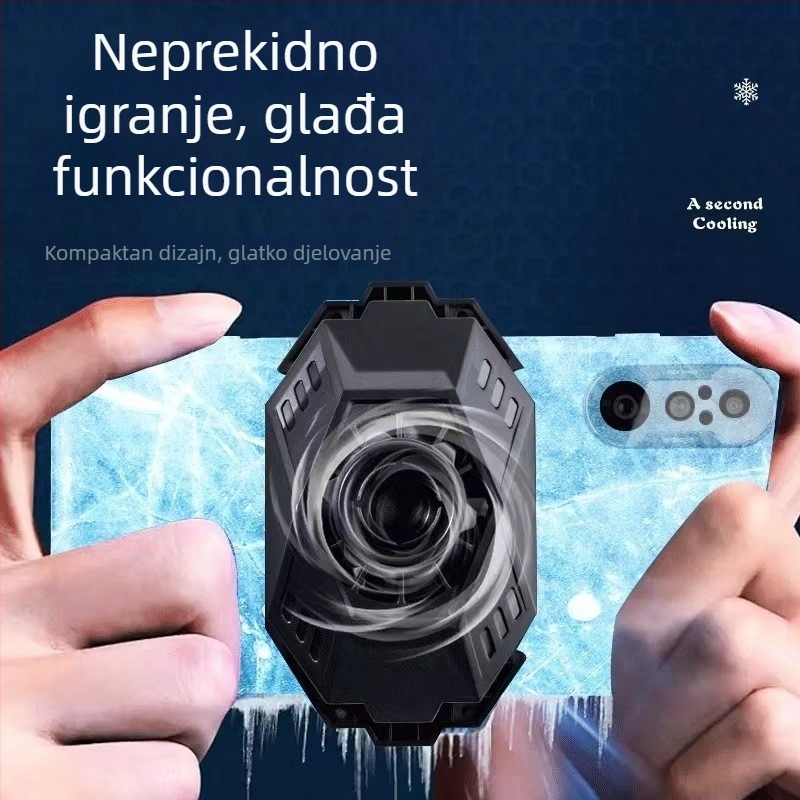 Fuxin Z1S radijator za mobitel s poluvodičkim hladenjem, ABS + aluminijski spoj, Type-C sučelje, 120 g