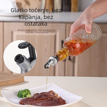 Staklena boca za tekuće začine, moderni minimalistički dizajn, premium kvaliteta