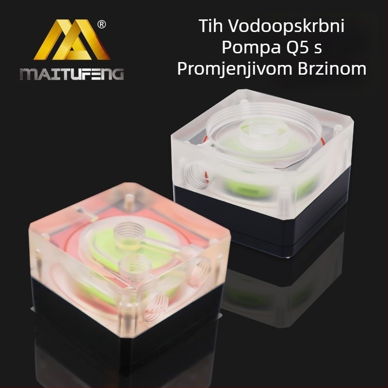 CPU hladnjak s MTB-Q5 vodnom pumpom, akril, kompatibilan s kućištem