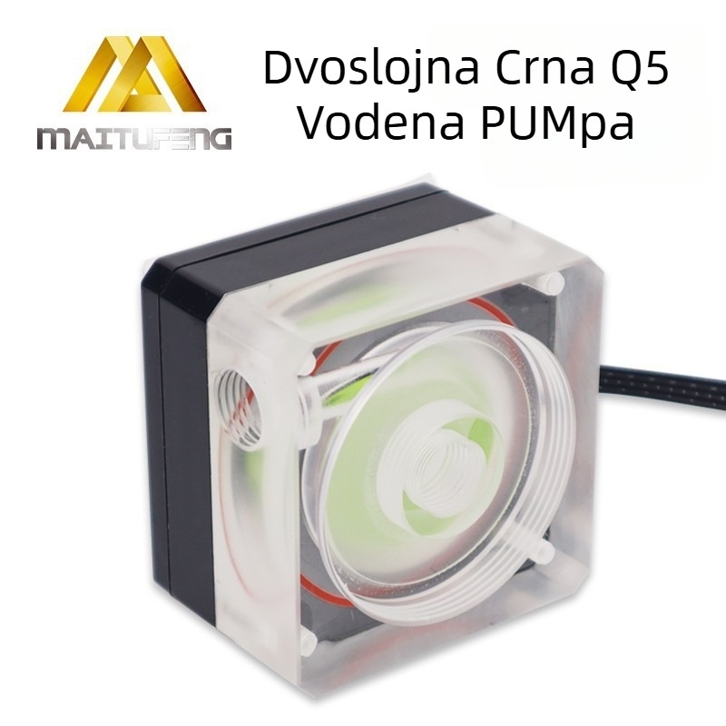 CPU hladnjak s MTB-Q5 vodnom pumpom, akril, kompatibilan s kućištem