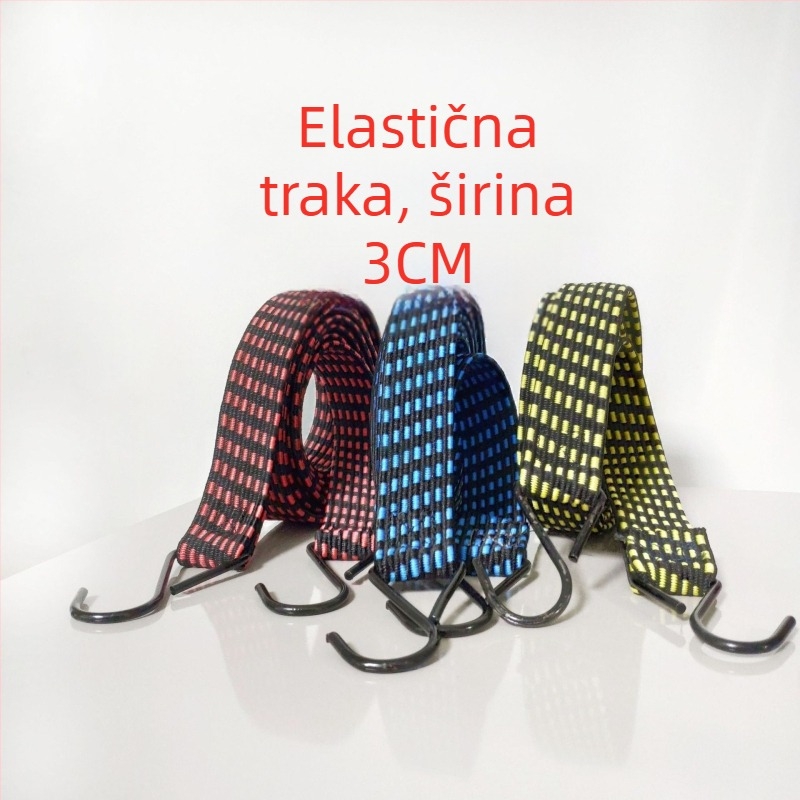 Teretno povodac za motocikle i električna vozila, prilagodljivo, latex žica, nosivost 100 kg