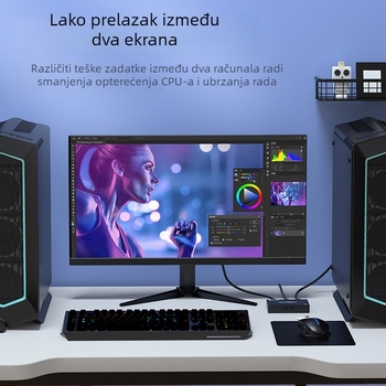 VGA splitter 1x2 prekidač, 1080P, ulaz 1 na 2 monitora, model Zh336