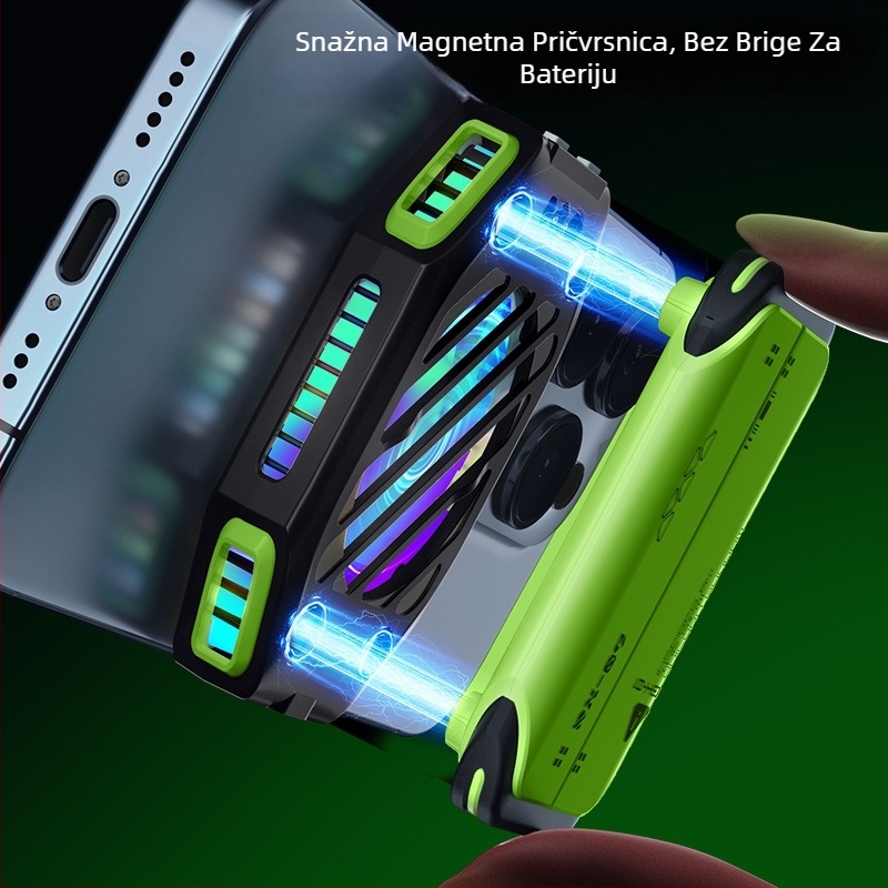 Hlađenje za telefon s magnetskom odvojivom baterijom, 7-stupanjskog overclockinga, 18W Type-C, model X111