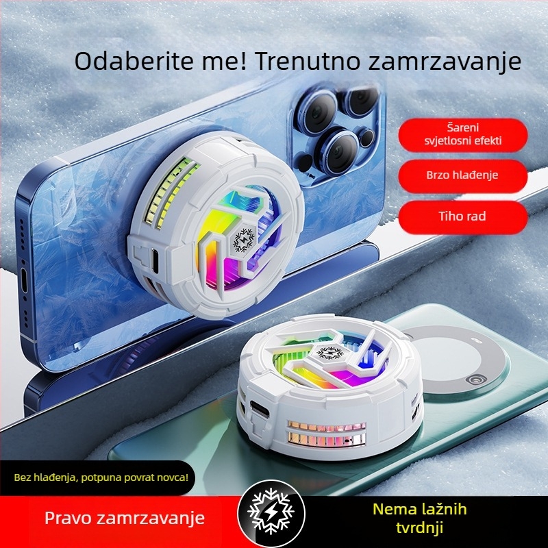 Tl23 hlađenje za telefon za igre – magnetsko pričvršćivanje, 10W, 93 g, Type-C, ABS+ aluminijska legura