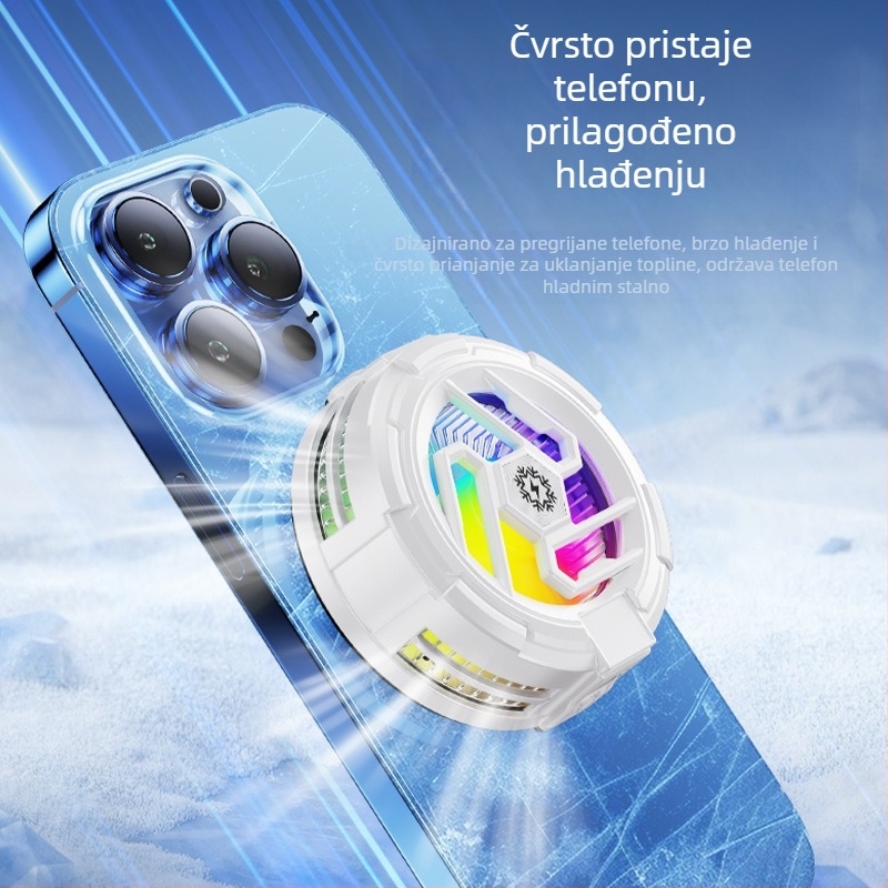 Tl23 hlađenje za telefon za igre – magnetsko pričvršćivanje, 10W, 93 g, Type-C, ABS+ aluminijska legura