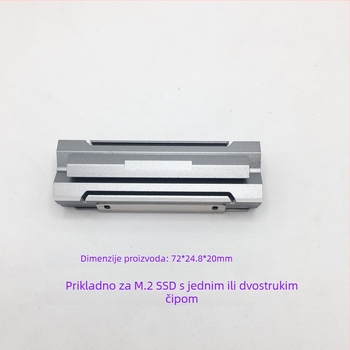 Aluminijski hladnjak za M.2 2280 SSD, model CL01, težina 0.016 kg