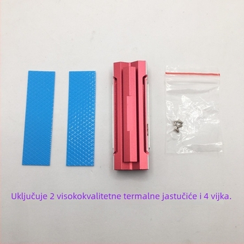 Aluminijski hladnjak za M.2 2280 SSD, model CL01, težina 0.016 kg