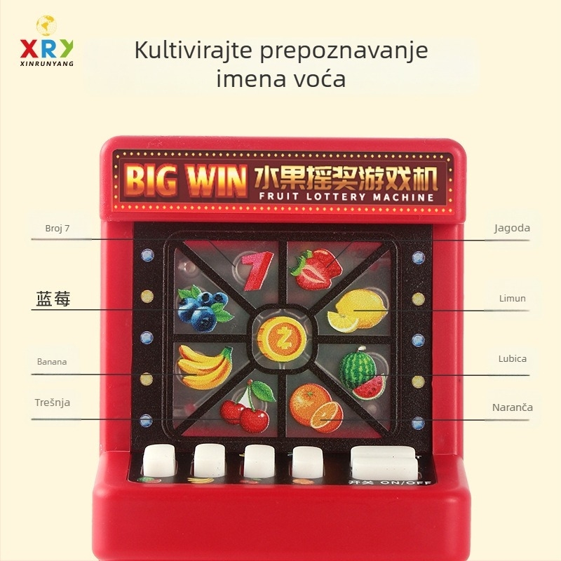 Nova dječja igračka – voćni lutrijski kotač, nostalgični retro mini okretni stroj