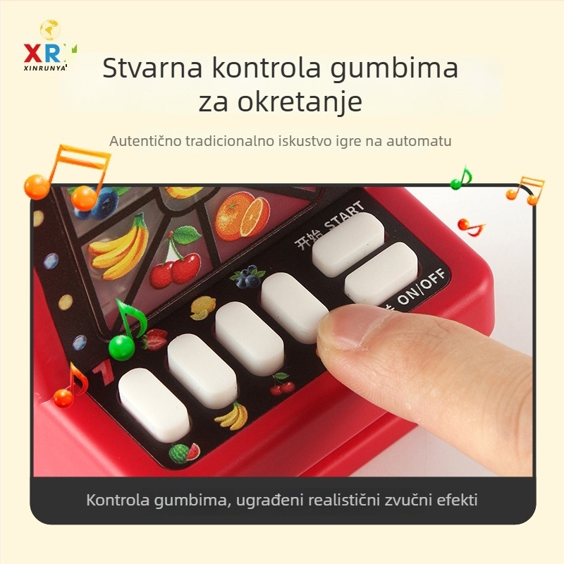 Nova dječja igračka – voćni lutrijski kotač, nostalgični retro mini okretni stroj