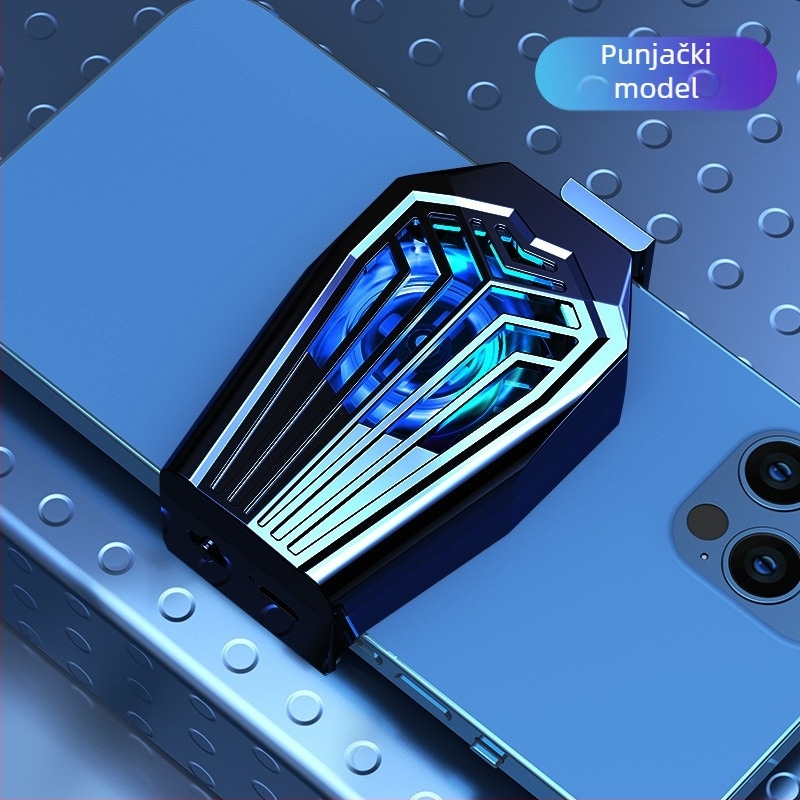 Bežični hladnjak za mobitel s klipom na stražnju stranu, s ugrađenom punjivom baterijom