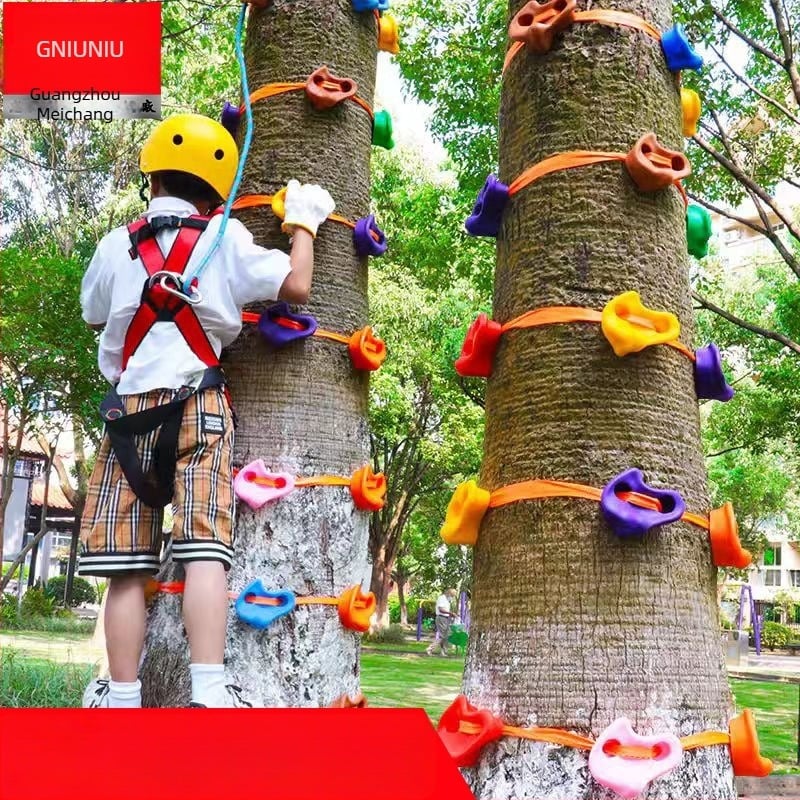 Dječje penjačko opremanje za penjanje po drvetu i stijeni s 1 remenom i 3 nosivim točkama, namijenjeno predškolskom tjelesnom odgoju
