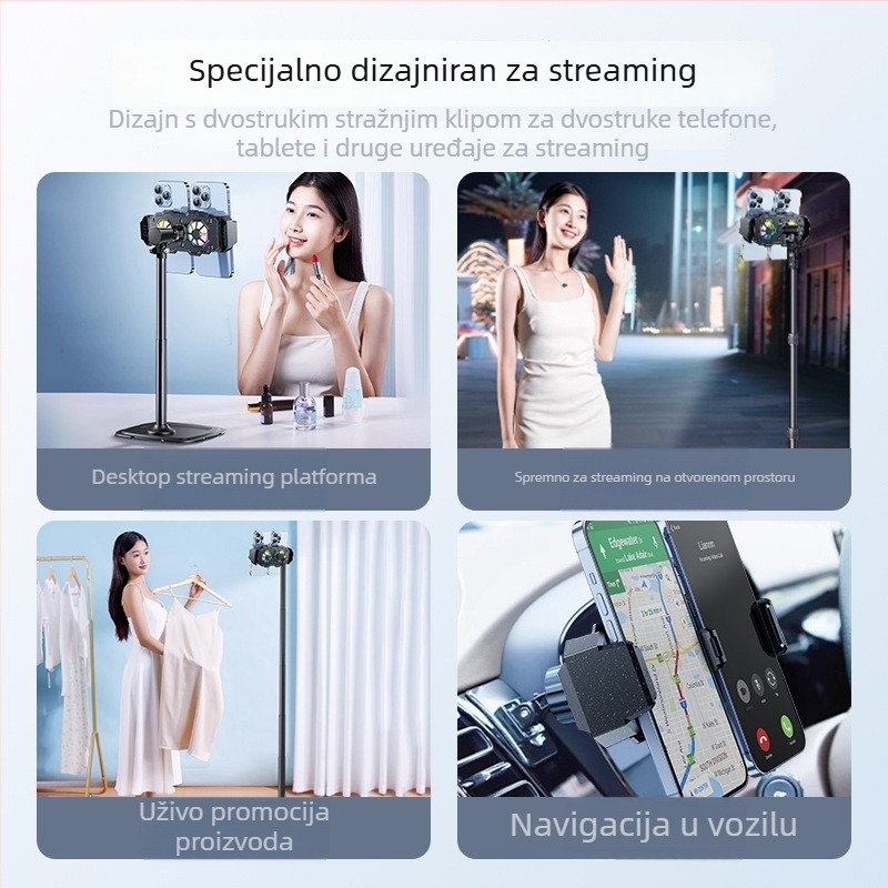 Poluvodički tihi rashladni radijator za tablete i pametne telefone, model 003, 10W, Materijal: ABS + aluminijska legura + PC, Sučelje: Type-C, Težina: 552 g