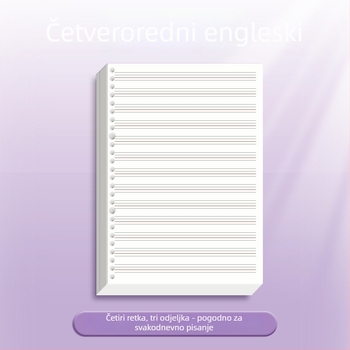 Bilježnica s prstenastim povezom, PP korica, offset papir, 70 g/m², 100–200 stranica