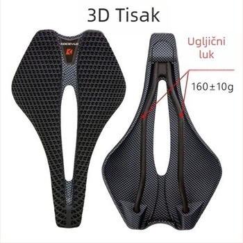 Sjedalo za bicikl KOCEVLO KP02 od karbonskih vlakana – 3D ispisano, ultra lagano, univerzalno