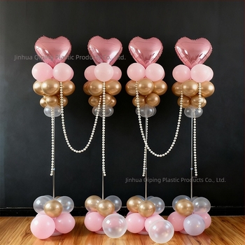 Plastična okrugla baza za vodne vrećice s teleskopskim šesterokutnim okvirom i držačem balona za unutarnje sportske događaje