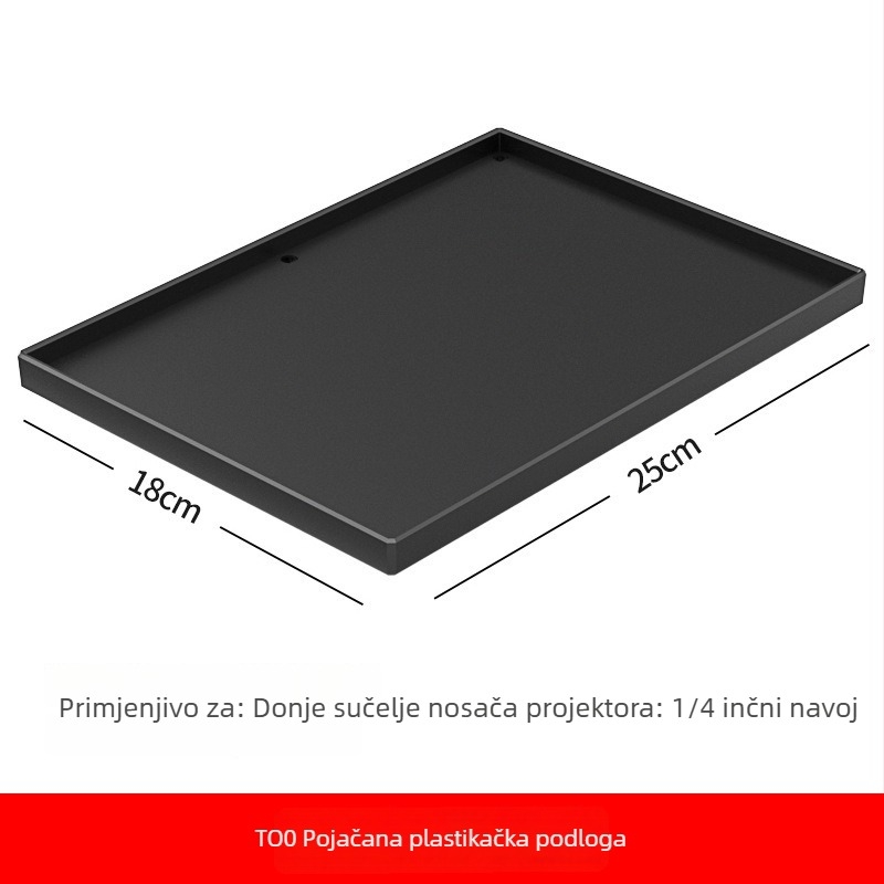 Metalan stalak za projektor s univerzalnom pločom, podni teleskopskim stativom s adapterom i spremište za projektor