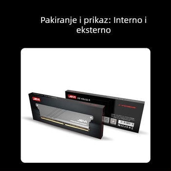 RAM hladnjak DDR3/DDR4/DDR5 — aluminij, tih način hlađenja, veličina 14.5 mm